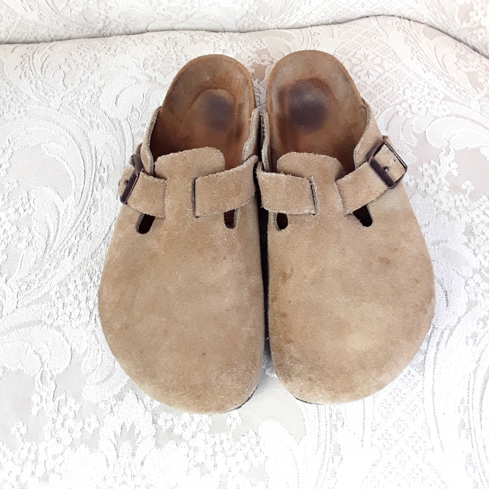 Birkenstock taupe mules 38 (7.5)